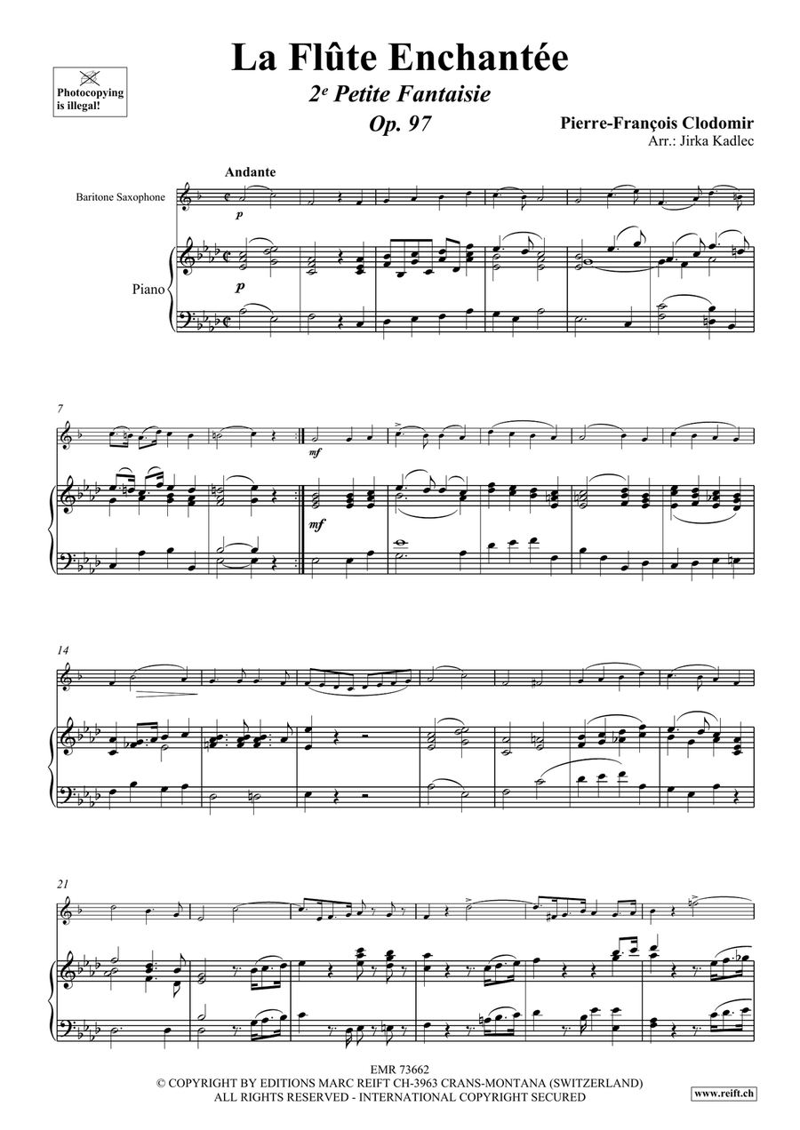La Flûte Enchantée La Flûte Enchantée Baritone Saxophone scores gallery preview page 4