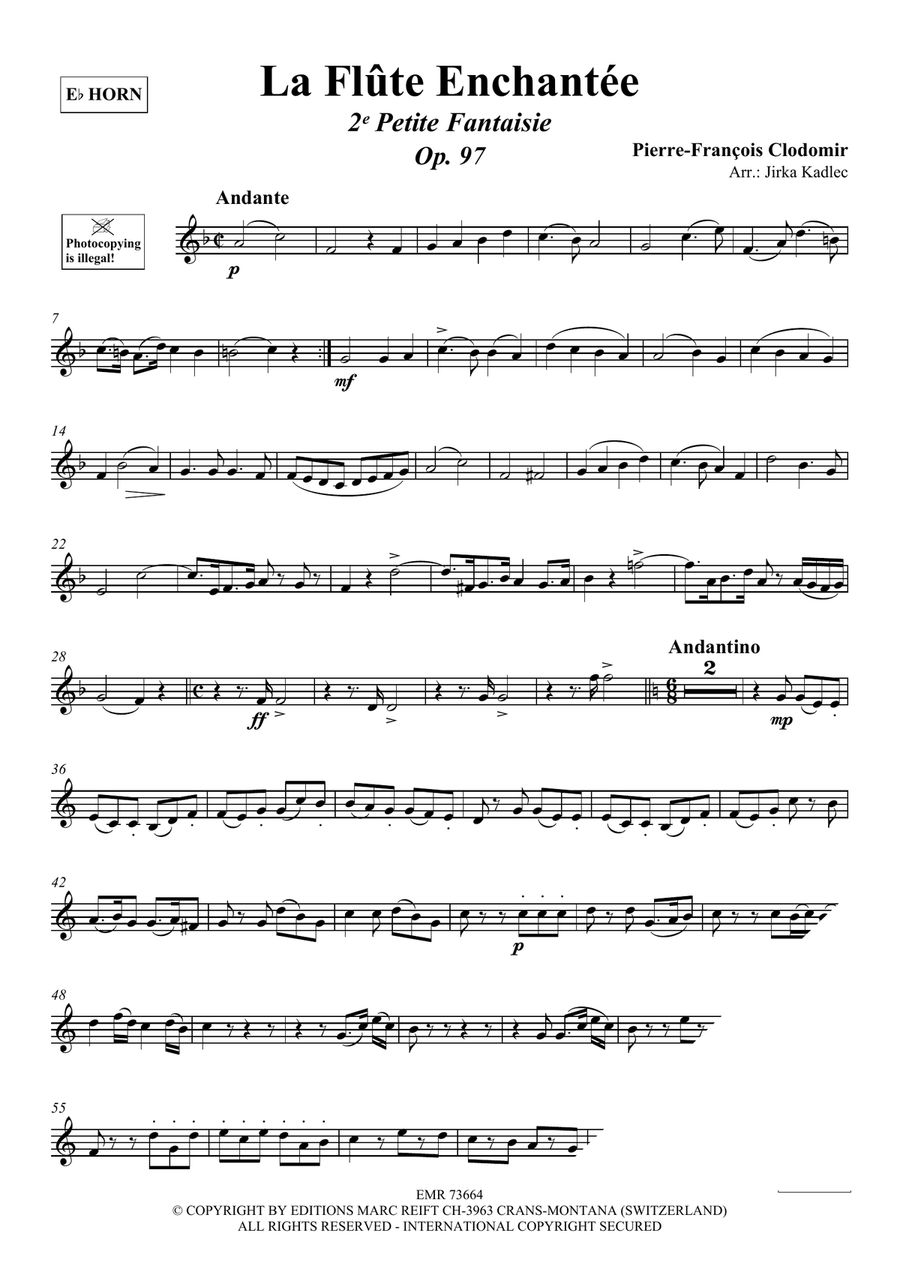 La Flûte Enchantée La Flûte Enchantée Horn scores gallery preview page 3