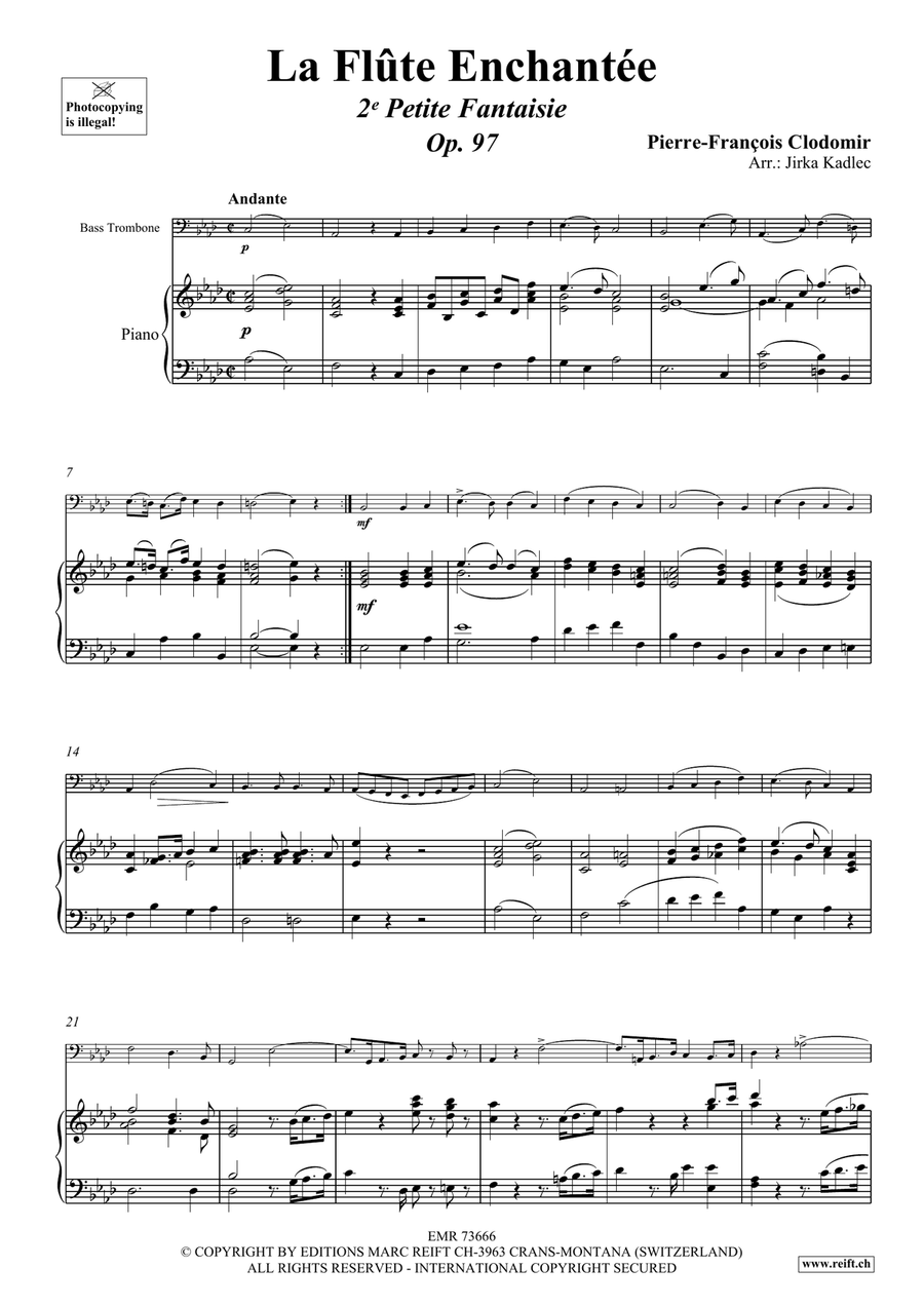 La Flûte Enchantée La Flûte Enchantée Bass Trombone scores gallery preview page 4