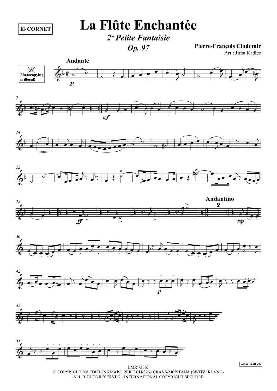 La Flûte Enchantée La Flûte Enchantée Cornet scores gallery preview page 3