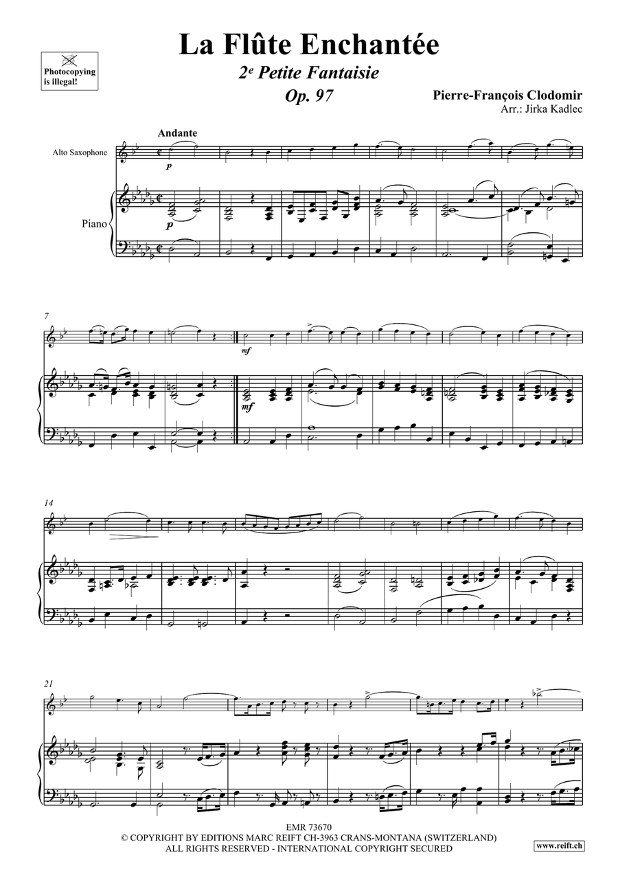 La Flûte Enchantée La Flûte Enchantée Alto Saxophone scores gallery preview page 4