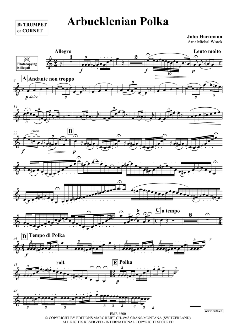 Arbucklenian Polka Arbucklenian Polka Cornet scores gallery preview page 3