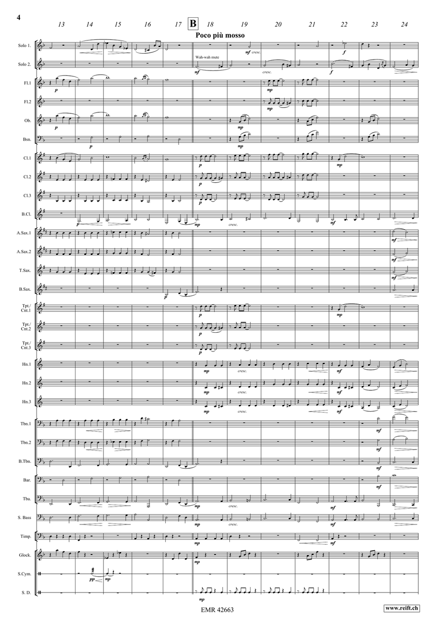 Comic Duet For 2 Cats Comic Duet For 2 Cats Concert Band scores gallery preview page 5