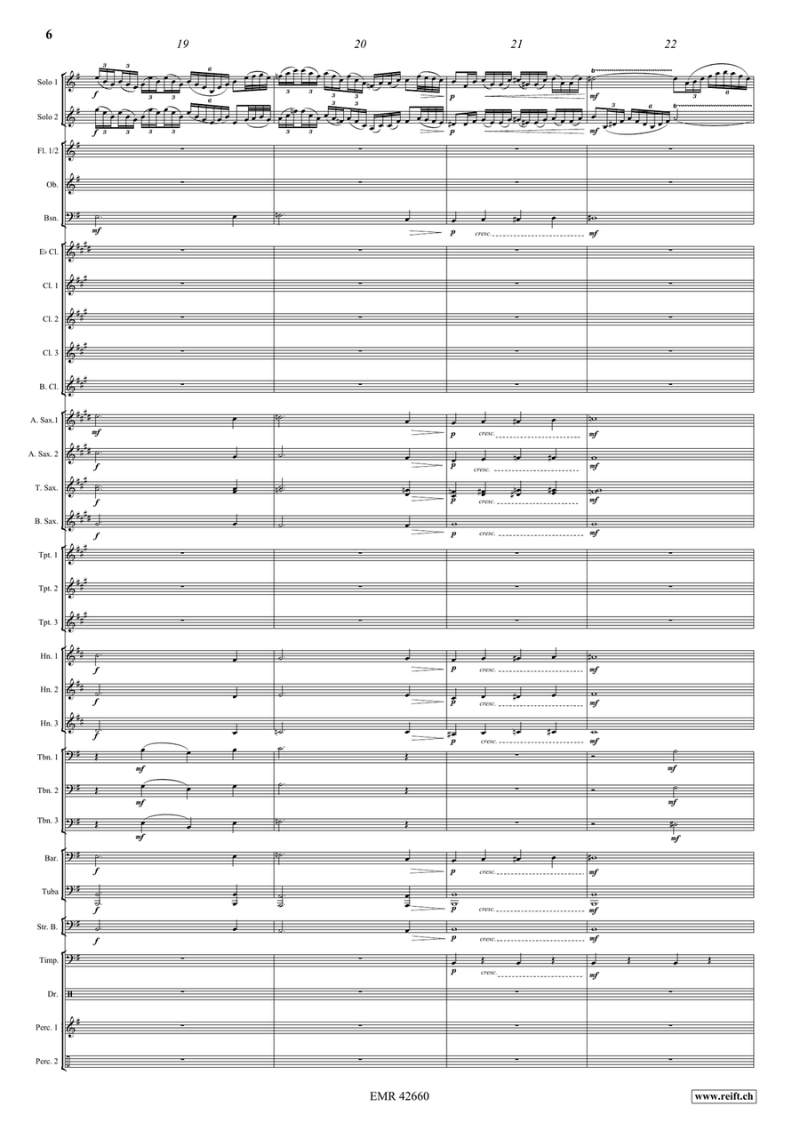 Hungarian Fantasy by Jerome Naulais Concert Band - Sheet Music page 7