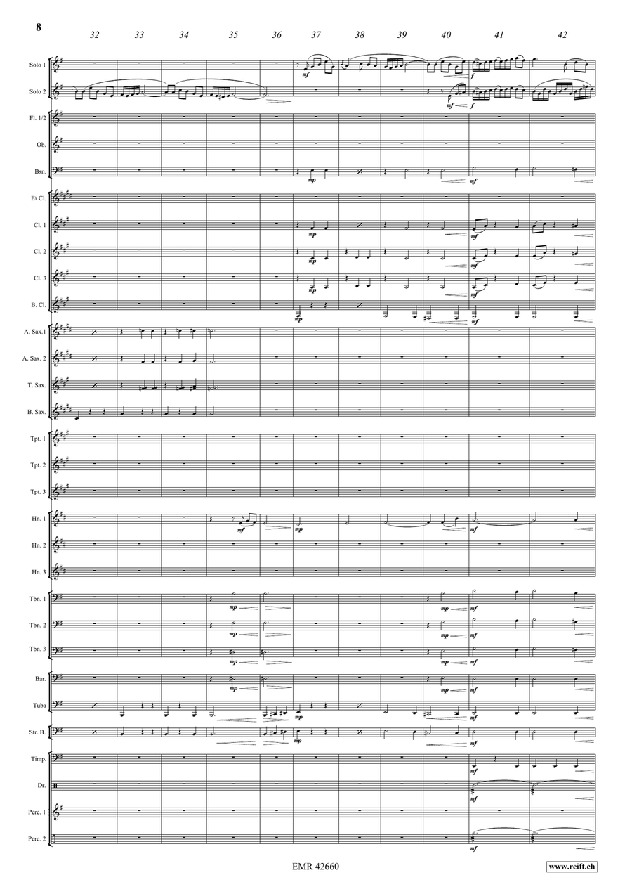 Hungarian Fantasy by Jerome Naulais Concert Band - Sheet Music page 9