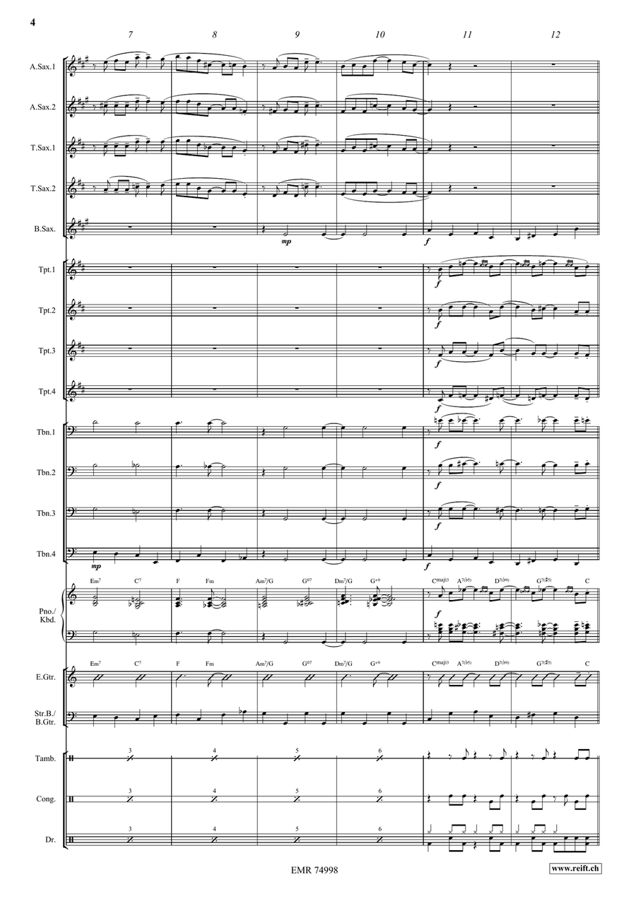 Ain't Misbehavin' Ain't Misbehavin' Big Band scores gallery preview page 4