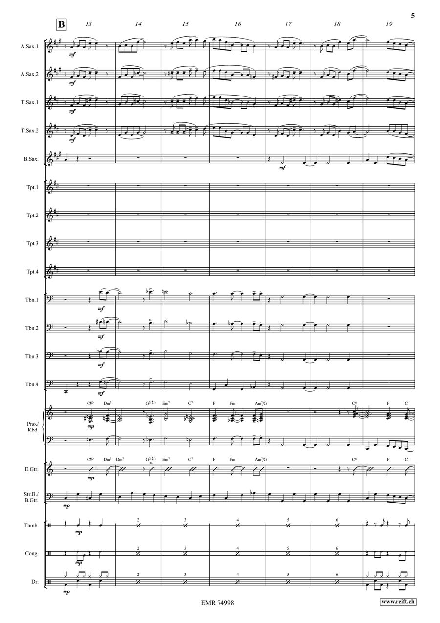 Ain't Misbehavin' Ain't Misbehavin' Big Band scores gallery preview page 5