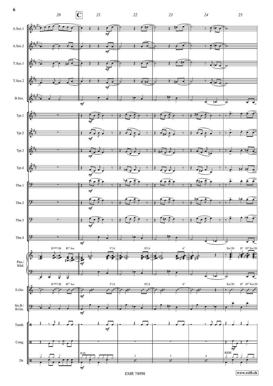 Ain't Misbehavin' Ain't Misbehavin' Big Band scores gallery preview page 6