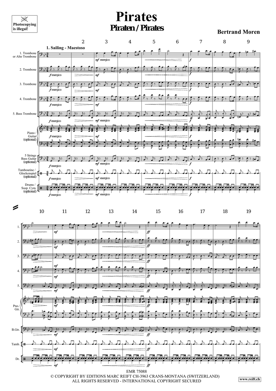 Pirates Pirates Trombone scores gallery preview page 4