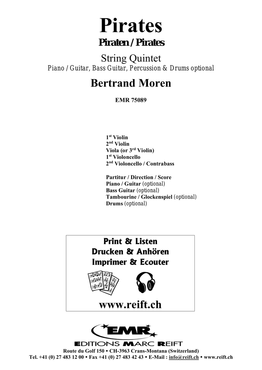 Pirates Pirates String Quintet scores gallery preview page 2