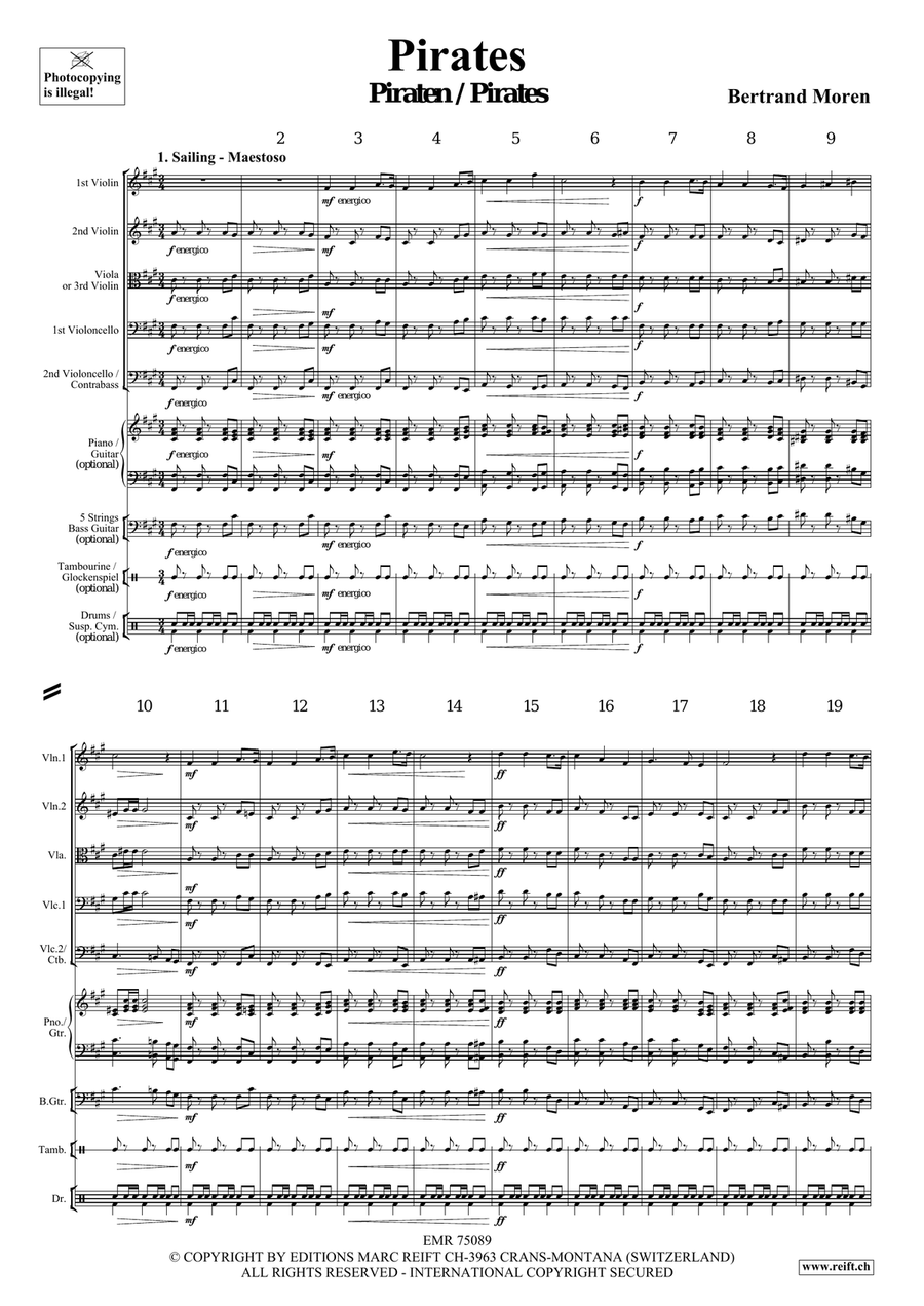 Pirates Pirates String Quintet scores gallery preview page 4