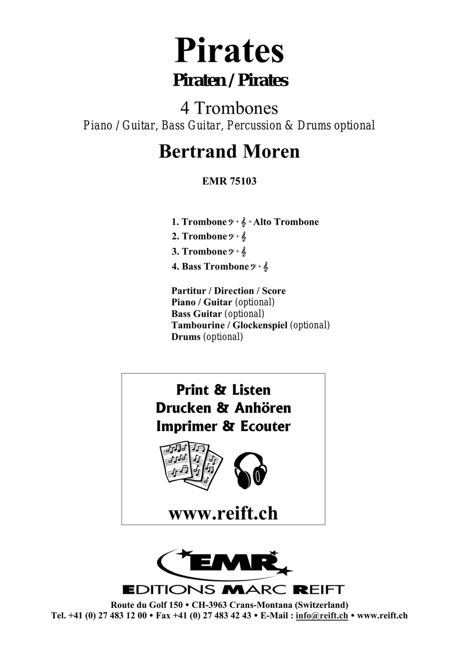 Pirates Pirates Trombone Quartet scores gallery preview page 2