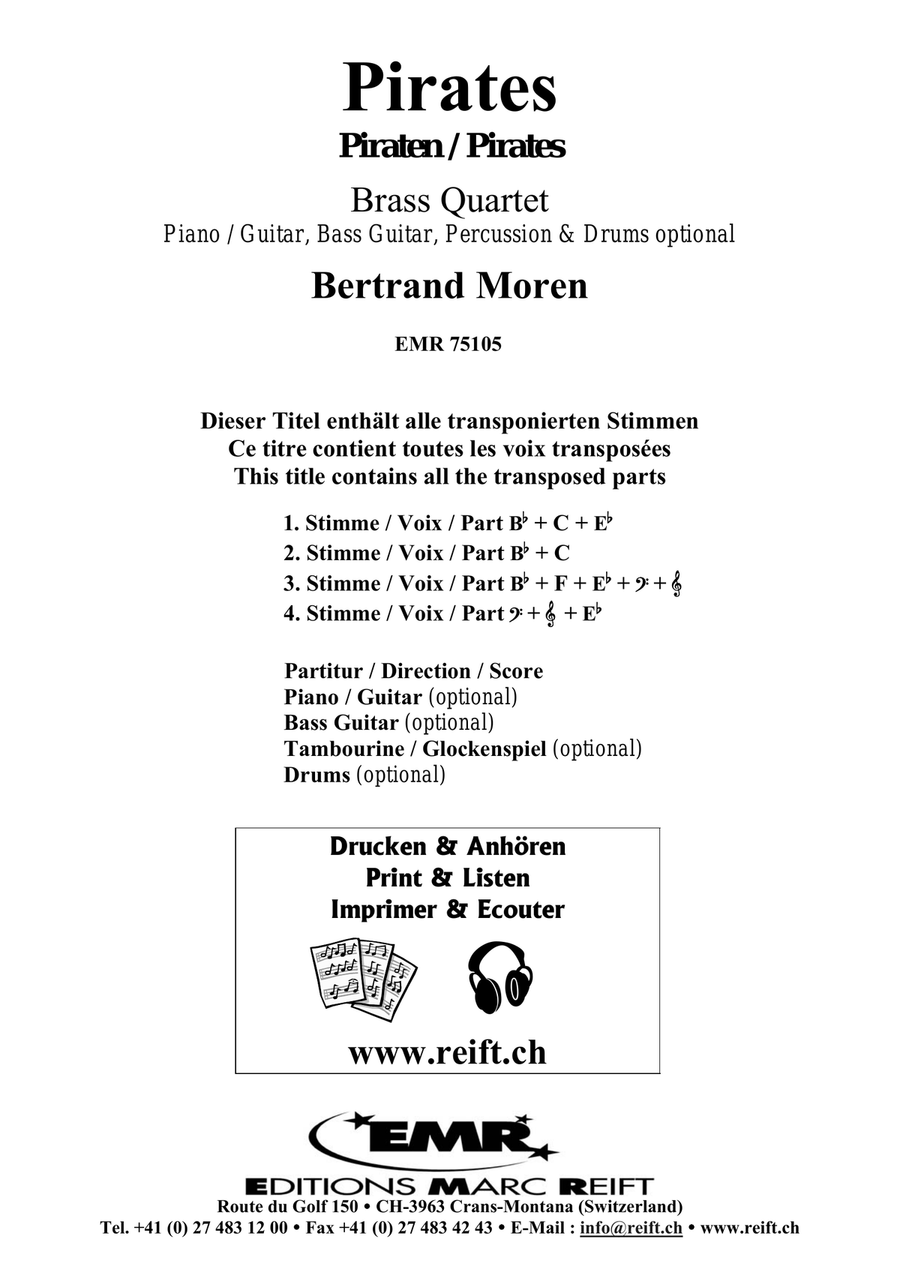 Pirates Pirates Brass Quartet scores gallery preview page 2