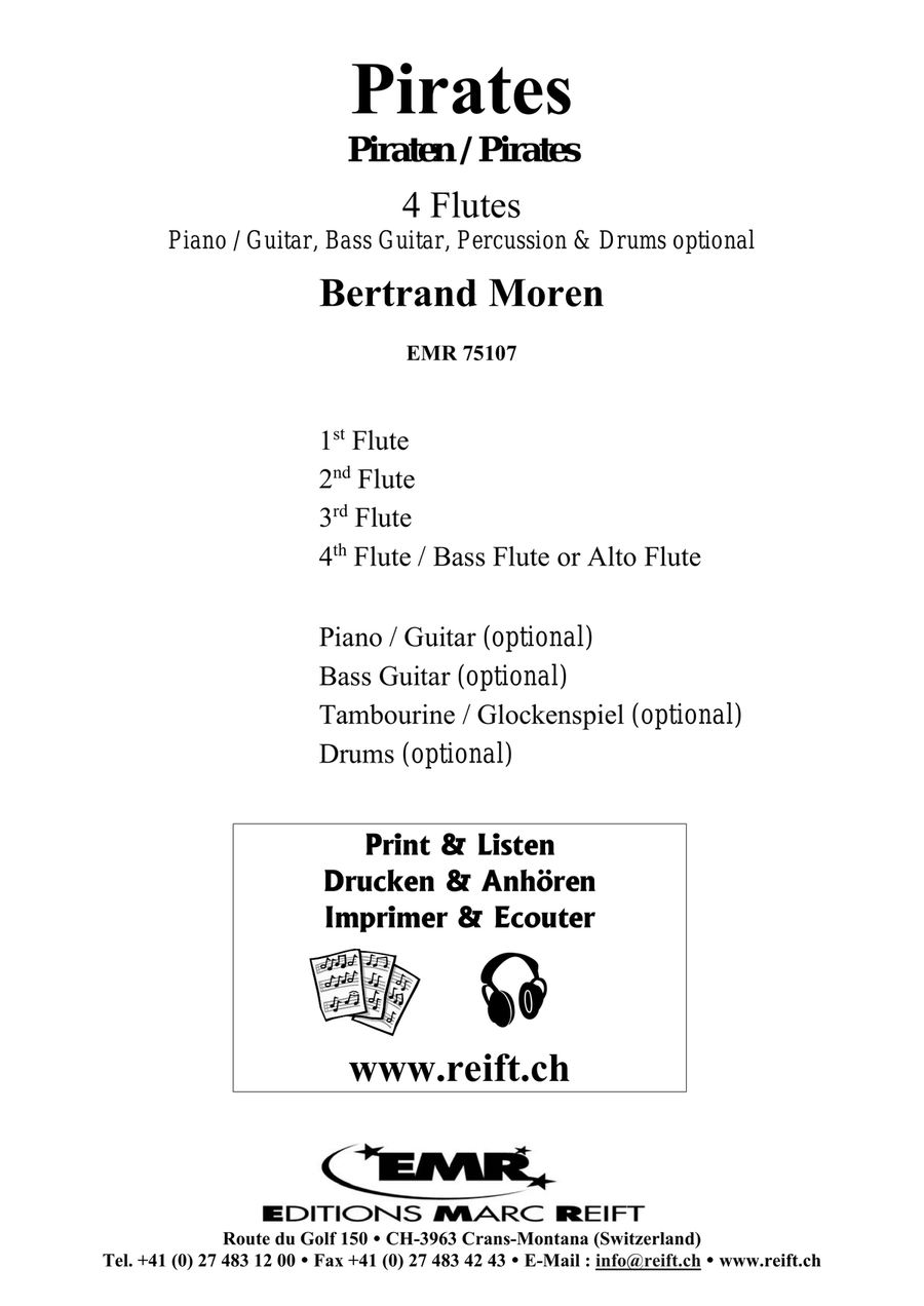 Pirates Pirates Flute Quartet scores gallery preview page 2