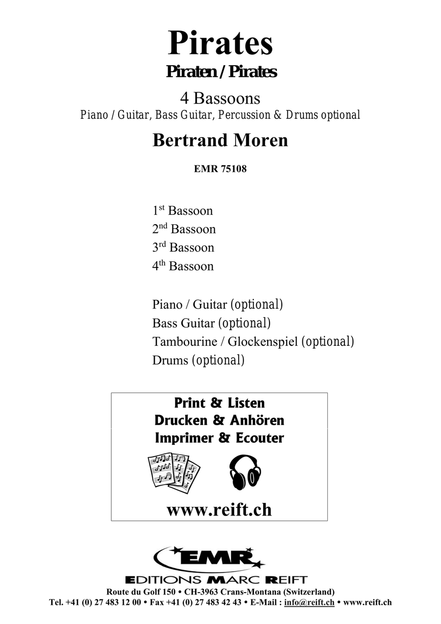 Pirates Pirates Bassoon Quartet scores gallery preview page 2