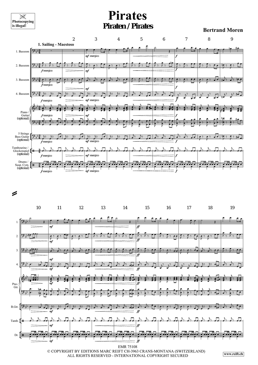 Pirates Pirates Bassoon Quartet scores gallery preview page 4
