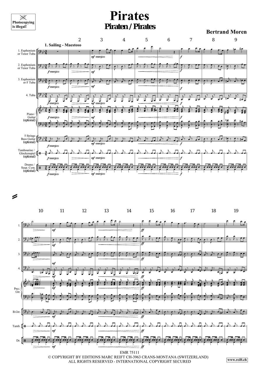 Pirates Pirates Tuba Quartet scores gallery preview page 4