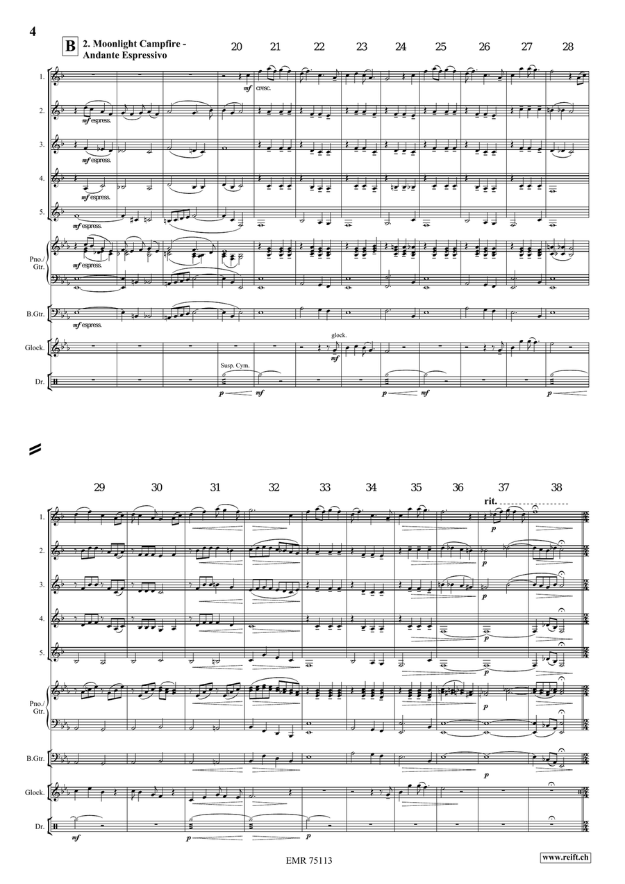 A Cowboy's Life A Cowboy's Life Clarinet Quintet scores gallery preview page 5