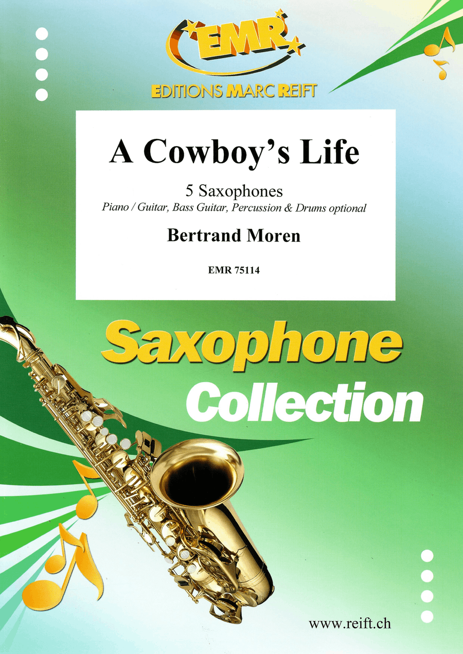 A Cowboy's Life A Cowboy's Life Saxophone Quintet scores gallery preview page 1