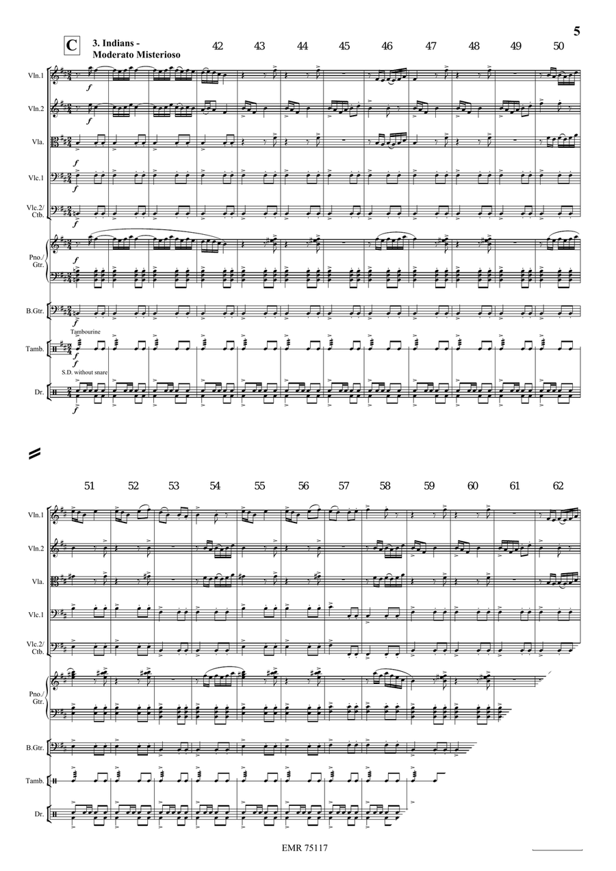 A Cowboy's Life A Cowboy's Life String Quintet scores gallery preview page 6