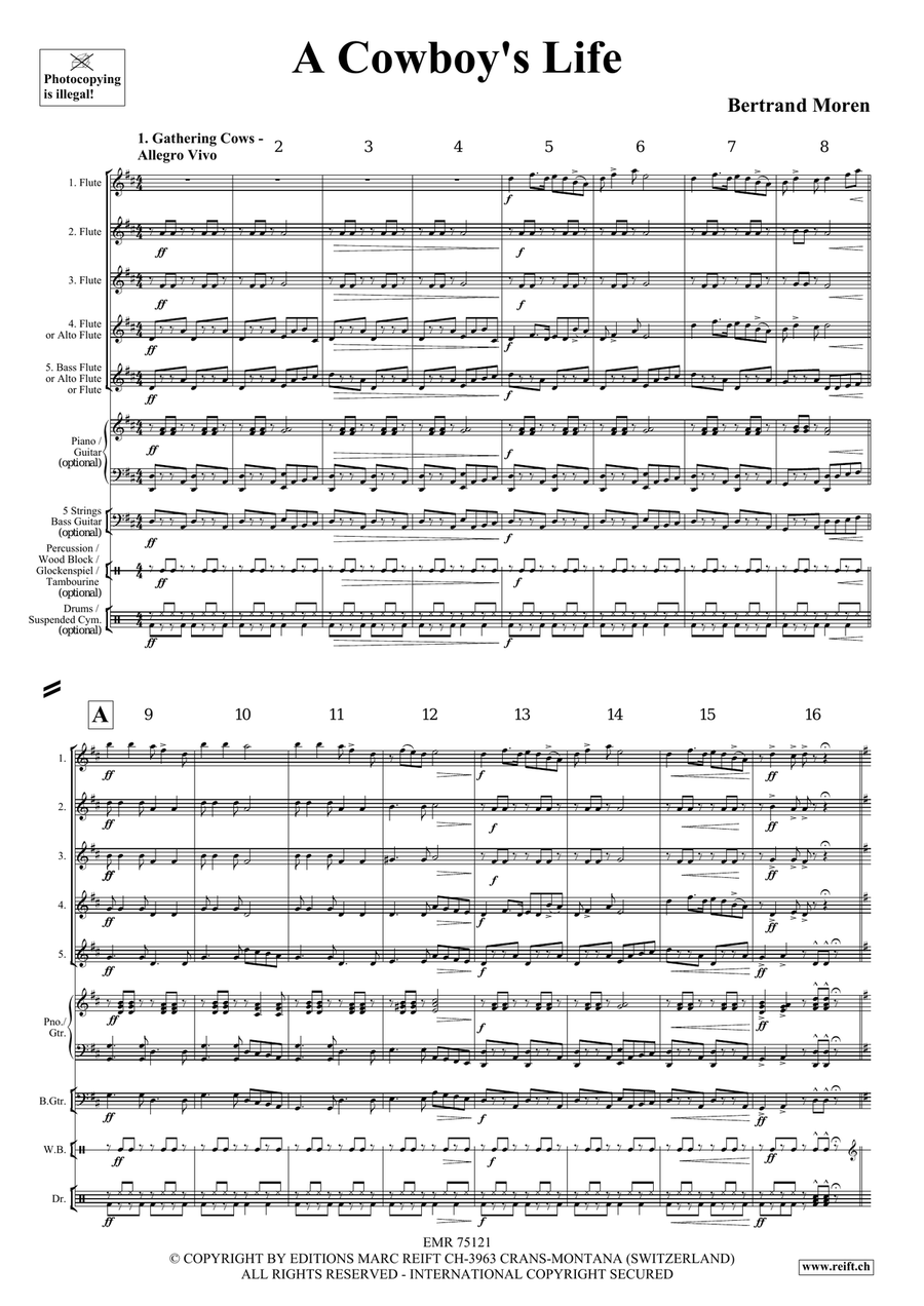 A Cowboy's Life A Cowboy's Life Flute scores gallery preview page 4