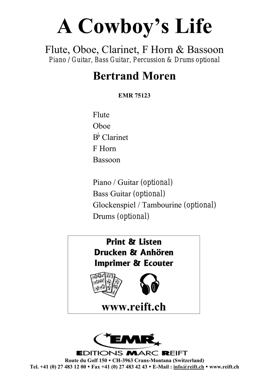 A Cowboy's Life A Cowboy's Life Woodwind Quintet scores gallery preview page 2