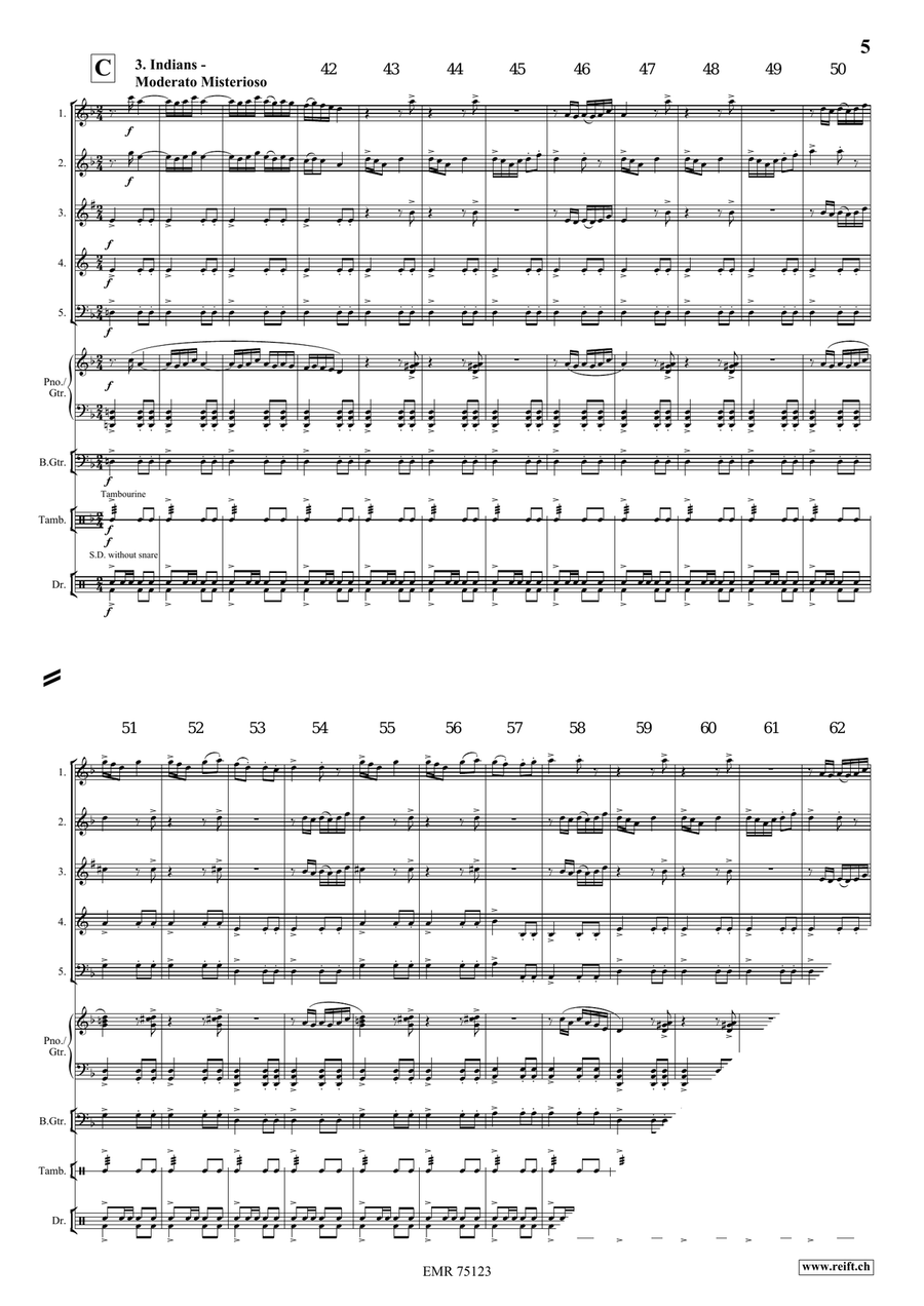 A Cowboy's Life A Cowboy's Life Woodwind Quintet scores gallery preview page 6