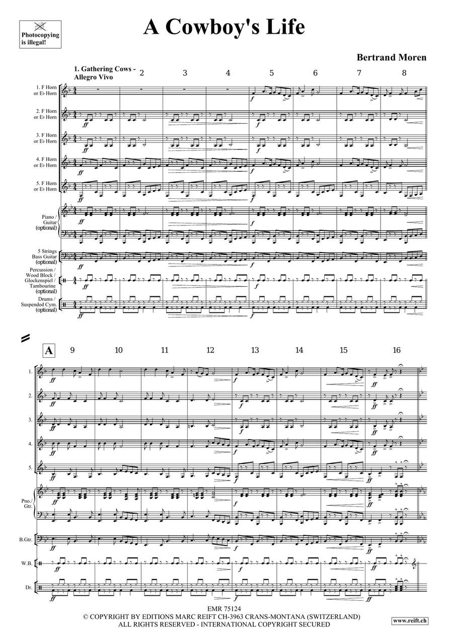A Cowboy's Life A Cowboy's Life Horn scores gallery preview page 4