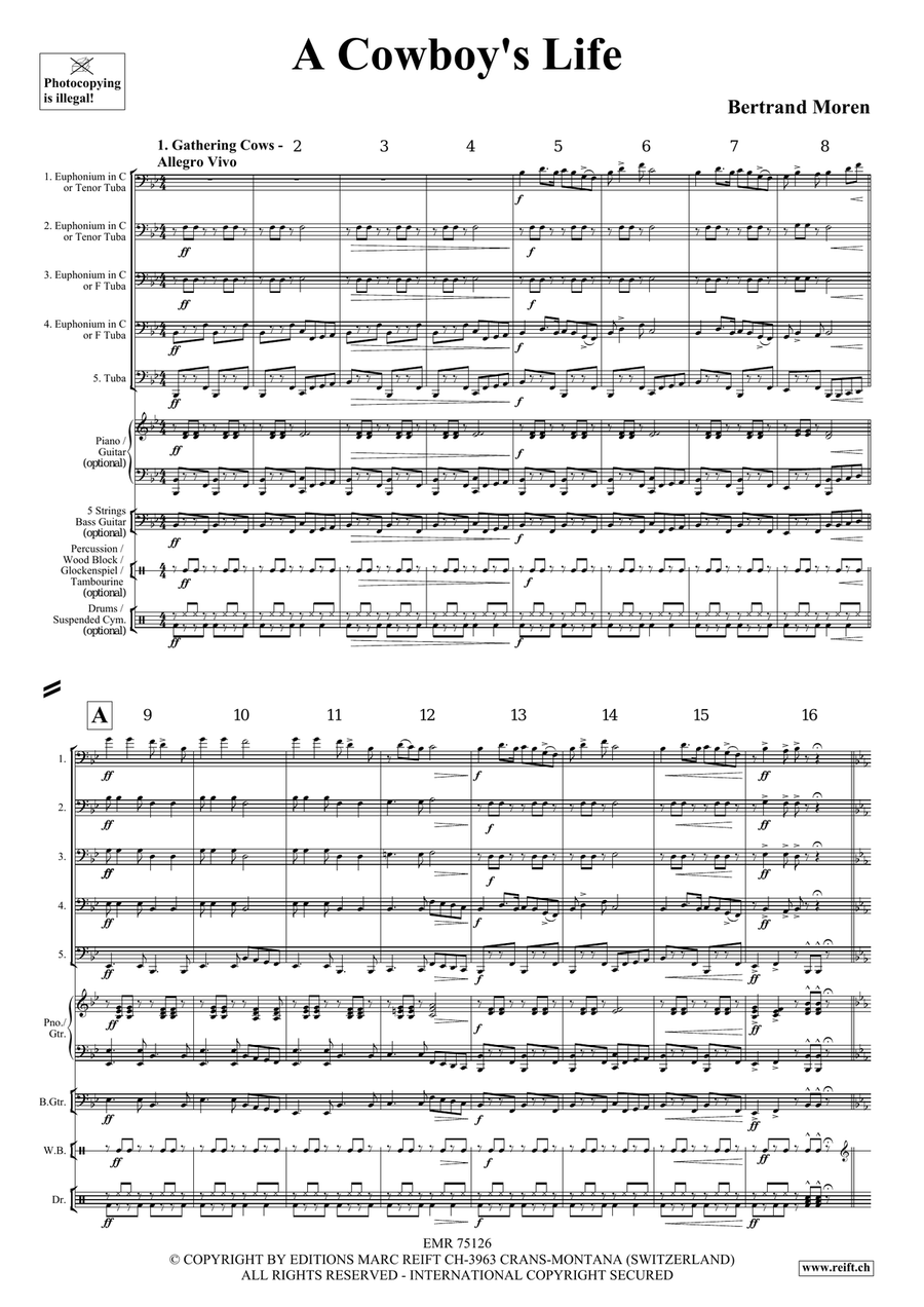 A Cowboy's Life A Cowboy's Life Tuba scores gallery preview page 4