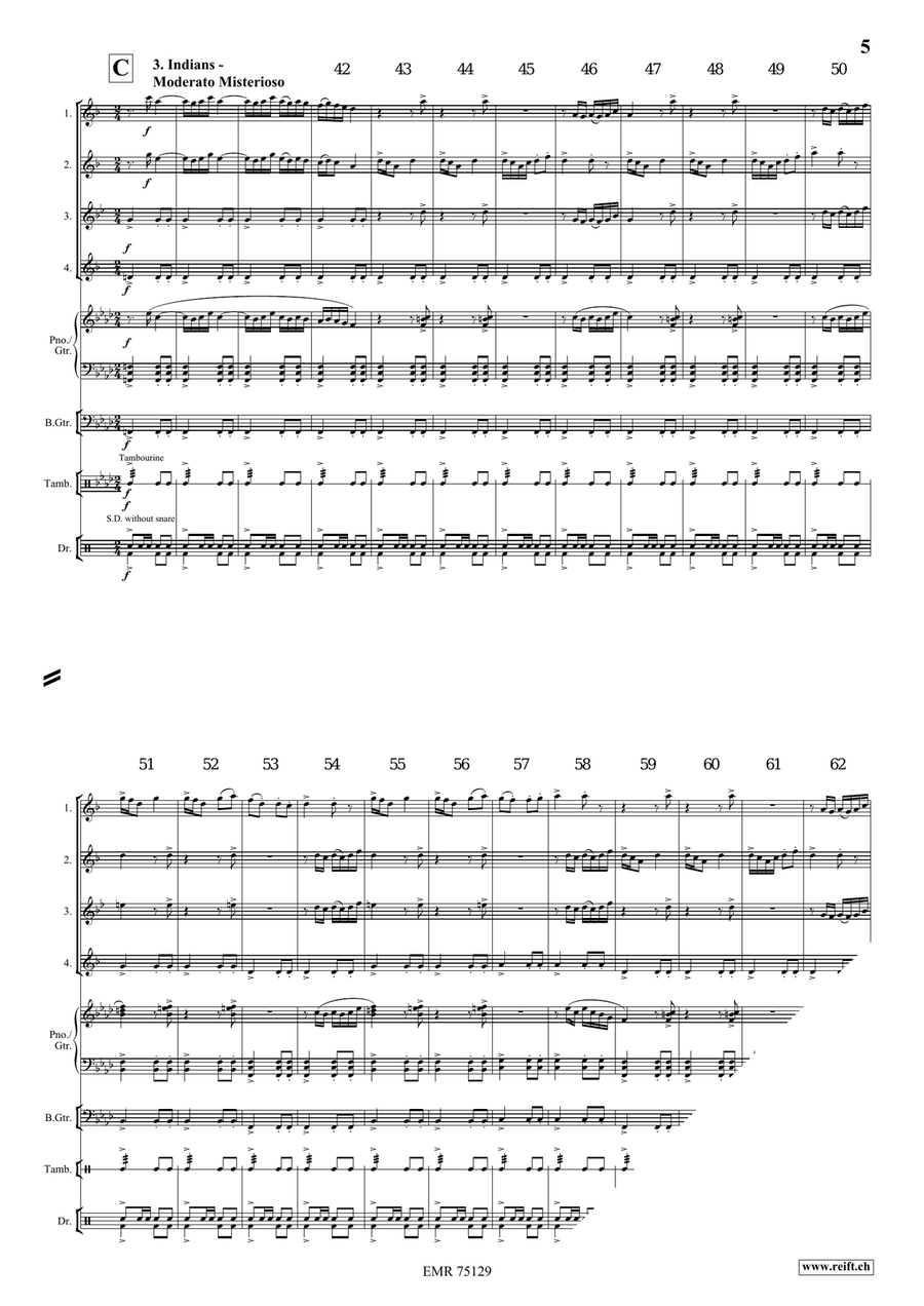 A Cowboy's Life A Cowboy's Life Saxophone Quartet scores gallery preview page 6