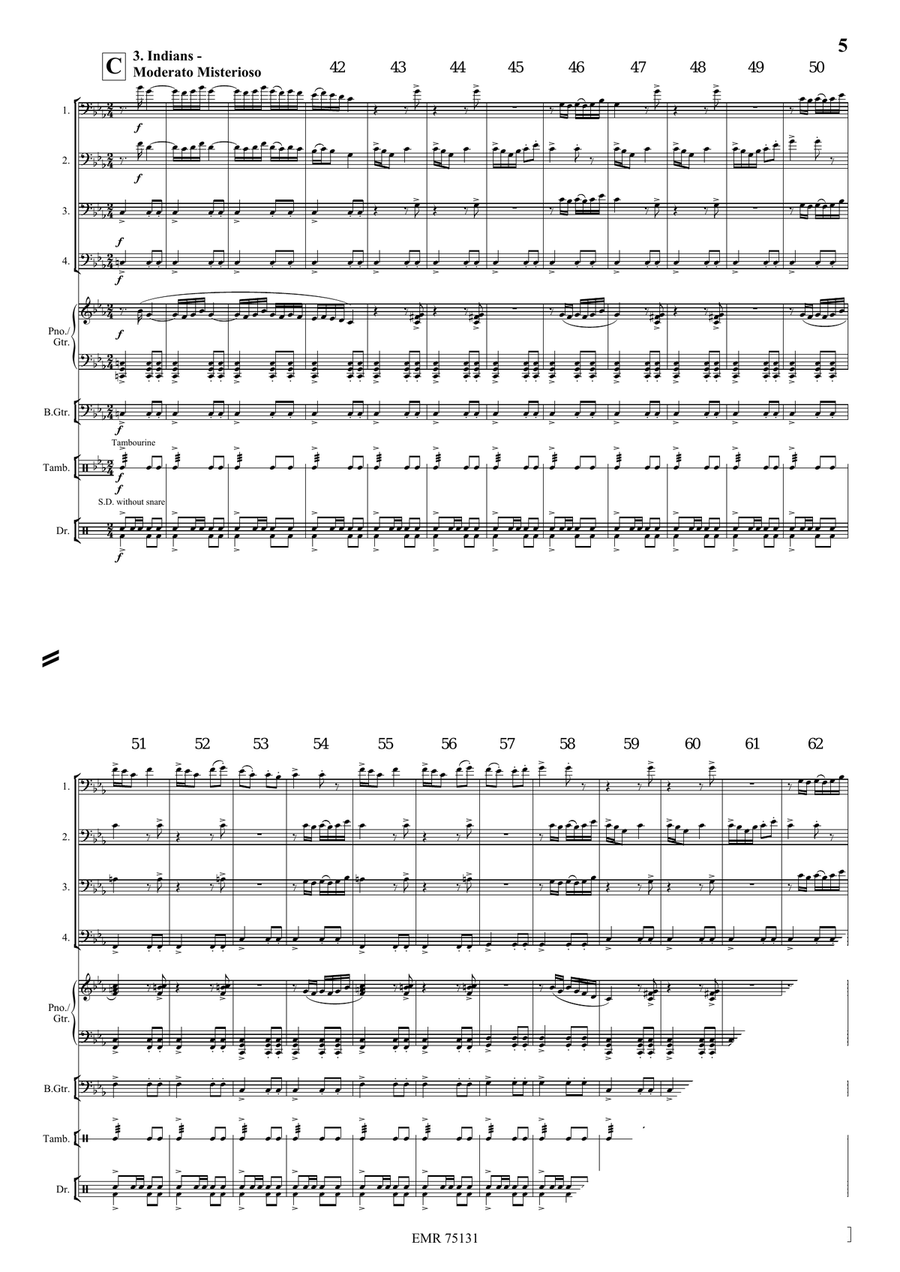 A Cowboy's Life A Cowboy's Life Trombone Quartet scores gallery preview page 6