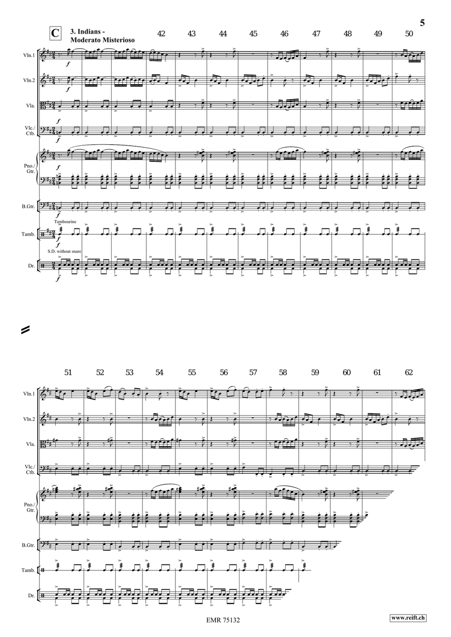 A Cowboy's Life A Cowboy's Life String Quartet scores gallery preview page 6