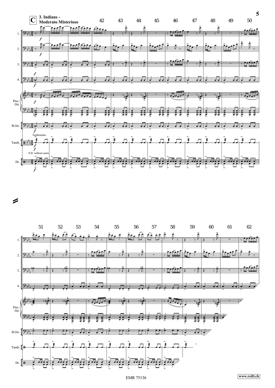 A Cowboy's Life A Cowboy's Life Bassoon Quartet scores gallery preview page 6