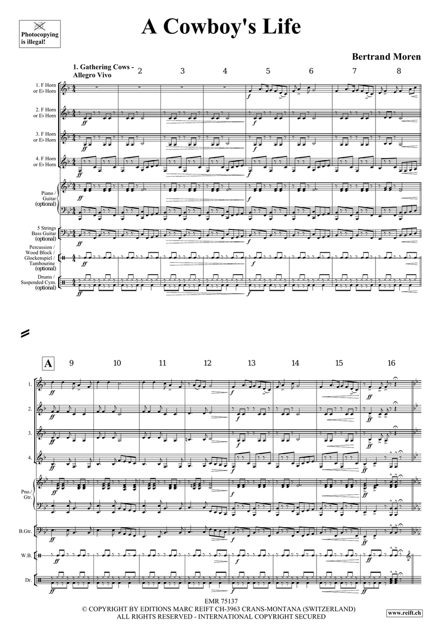 A Cowboy's Life A Cowboy's Life Horn scores gallery preview page 4