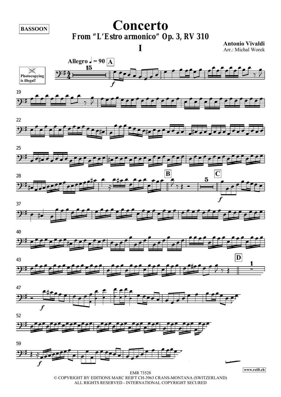 Concerto Concerto Bassoon Solo scores gallery preview page 3