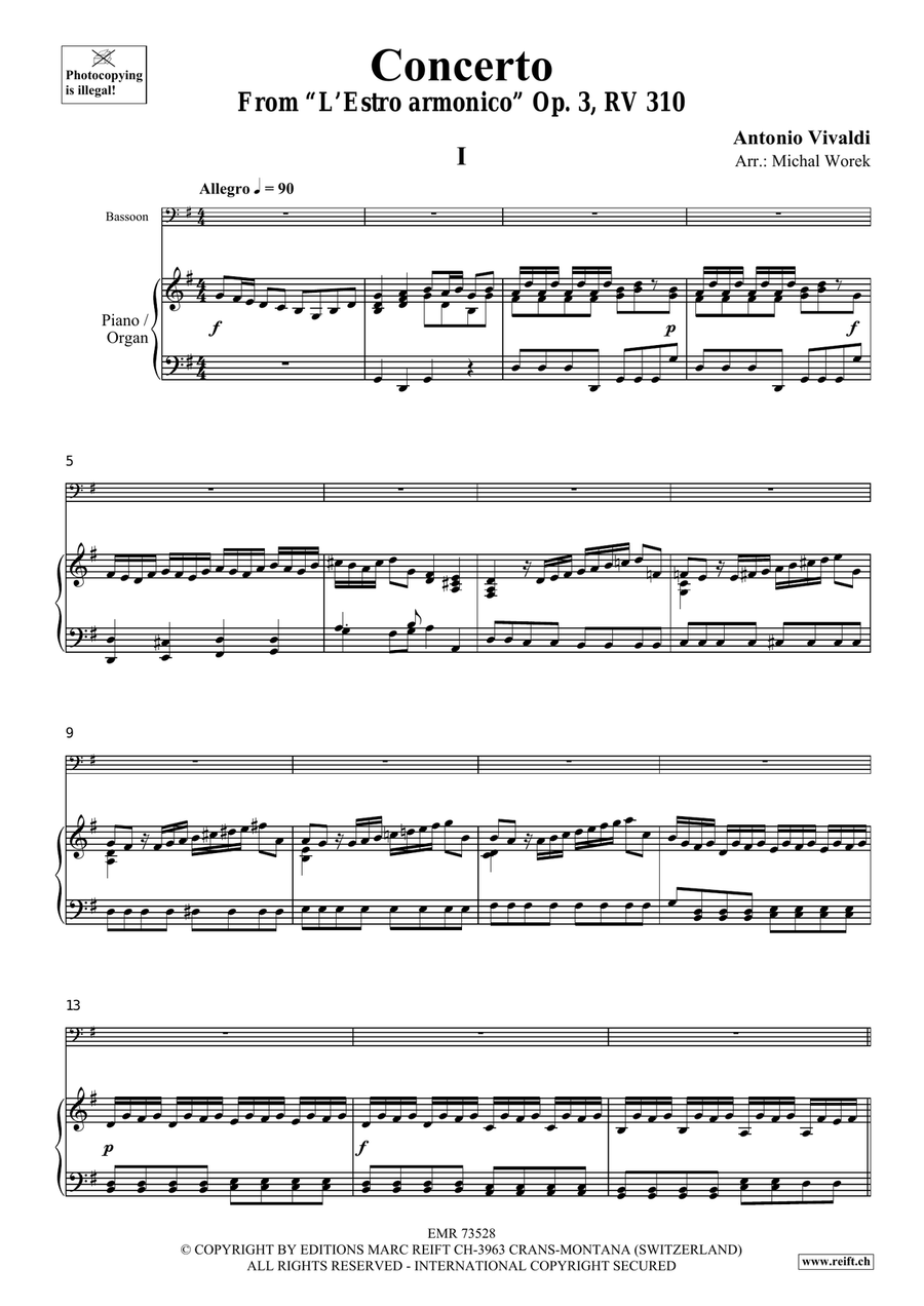 Concerto Concerto Bassoon Solo scores gallery preview page 4