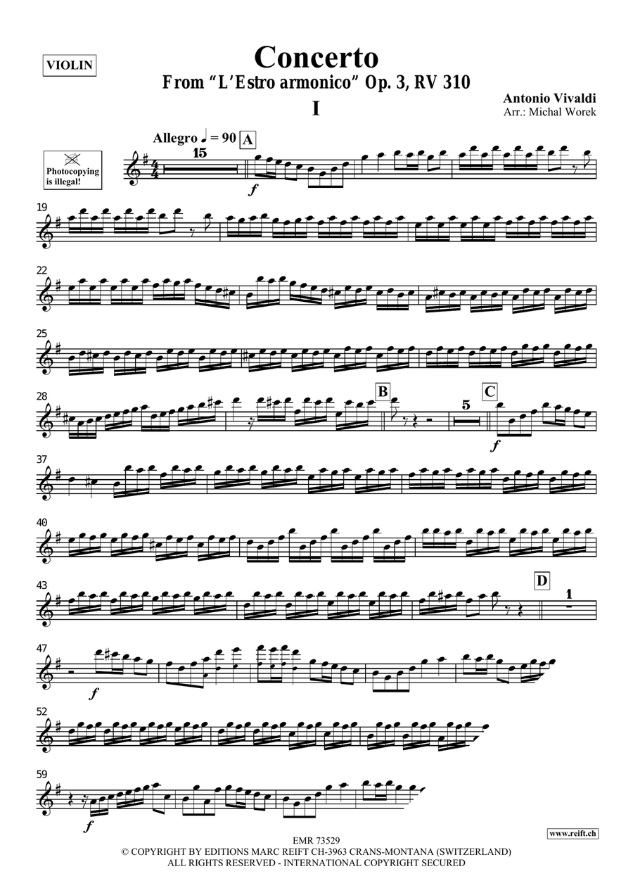 Concerto Concerto Violin Solo scores gallery preview page 3