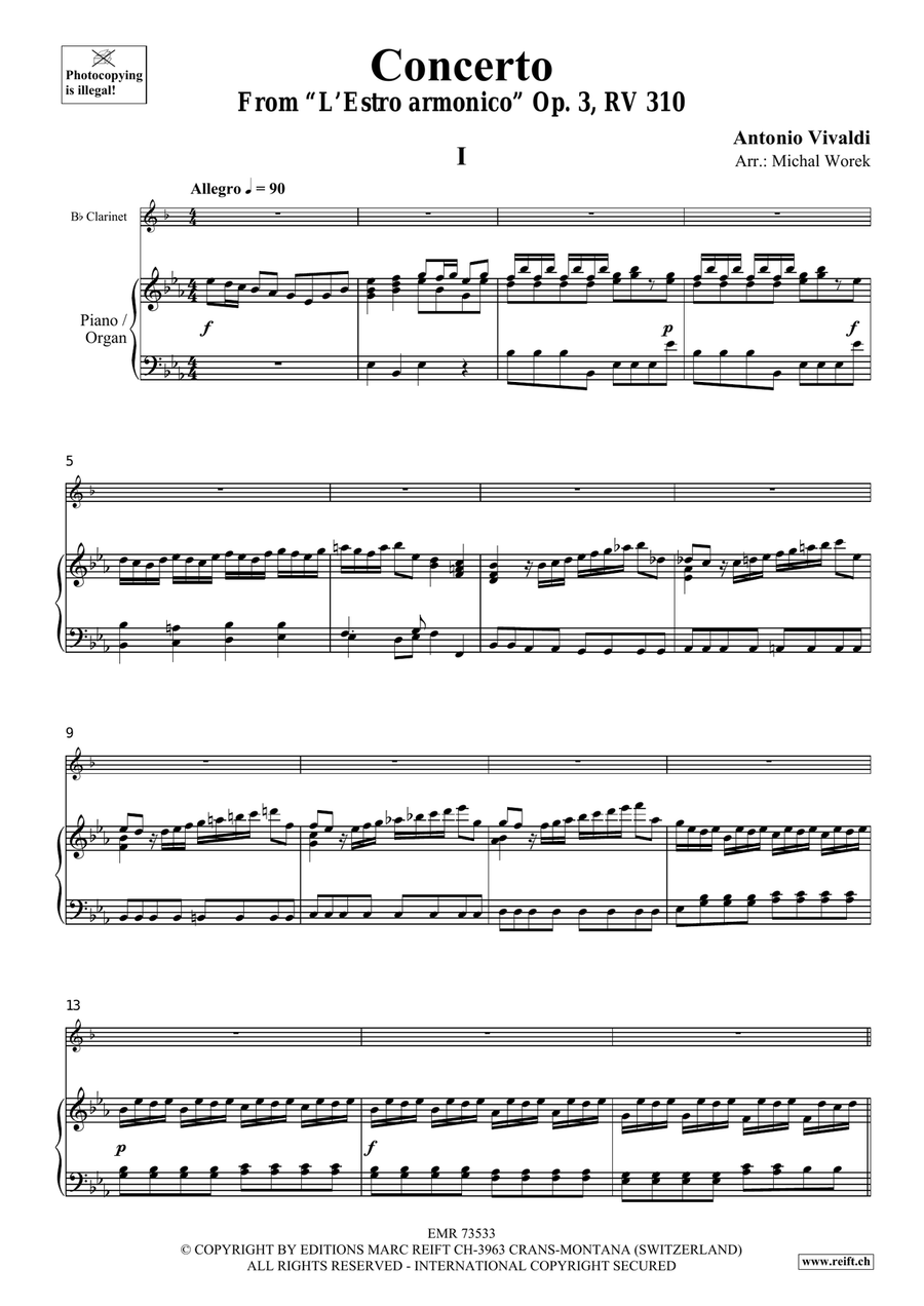 Concerto Concerto Clarinet Solo scores gallery preview page 4
