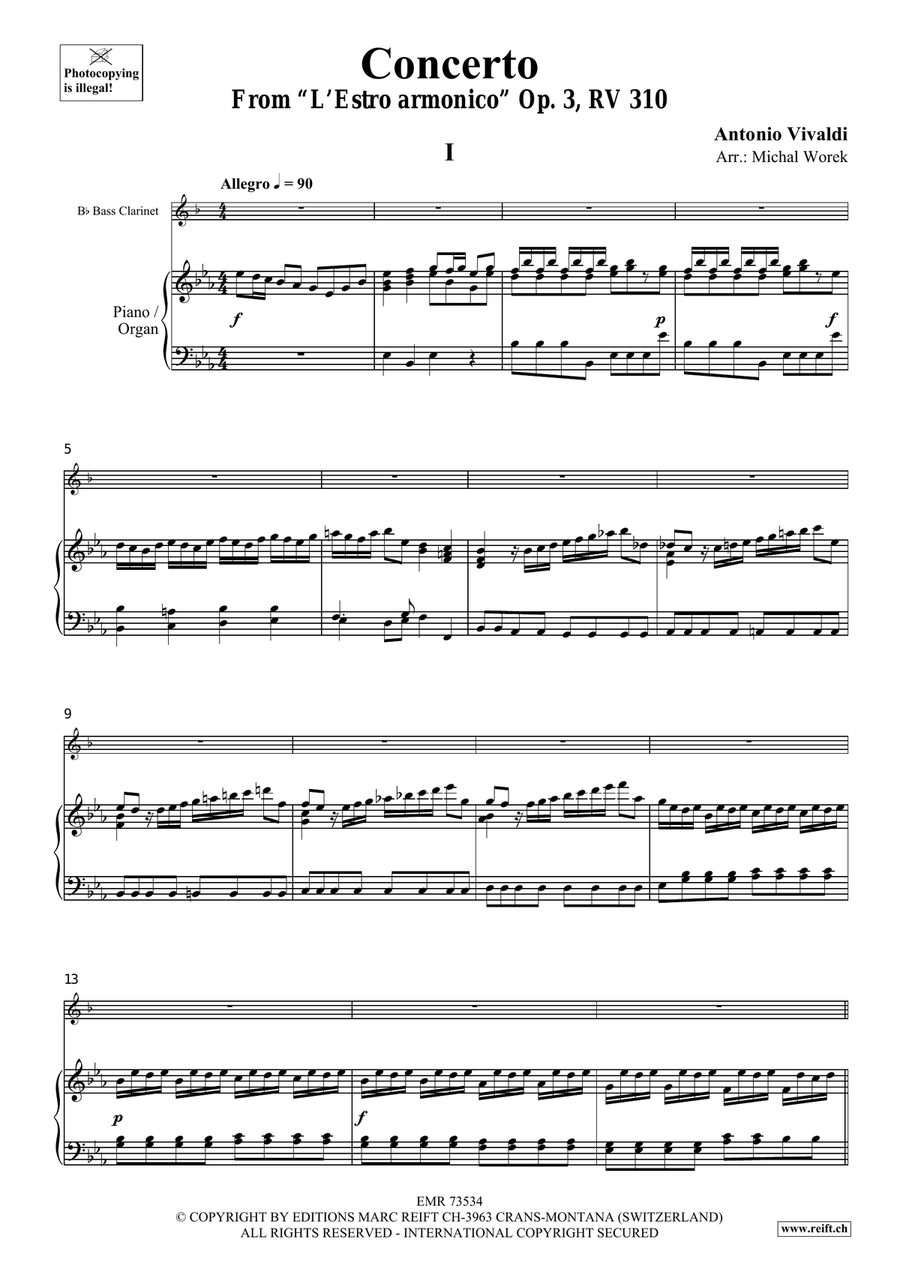 Concerto Concerto Bass Clarinet scores gallery preview page 4