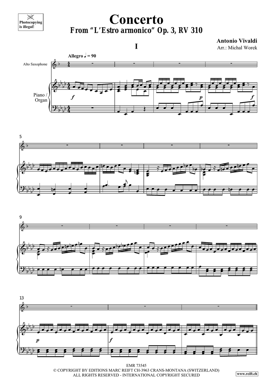 Concerto Concerto Alto Saxophone scores gallery preview page 4