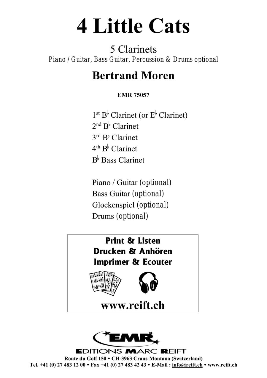 4 Little Cats 4 Little Cats Clarinet Quintet scores gallery preview page 2