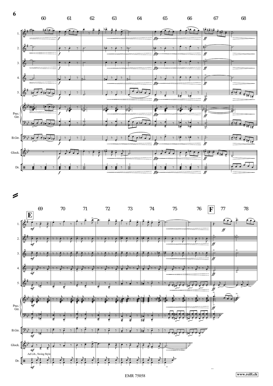 4 Little Cats 4 Little Cats Saxophone Quintet scores gallery preview page 7