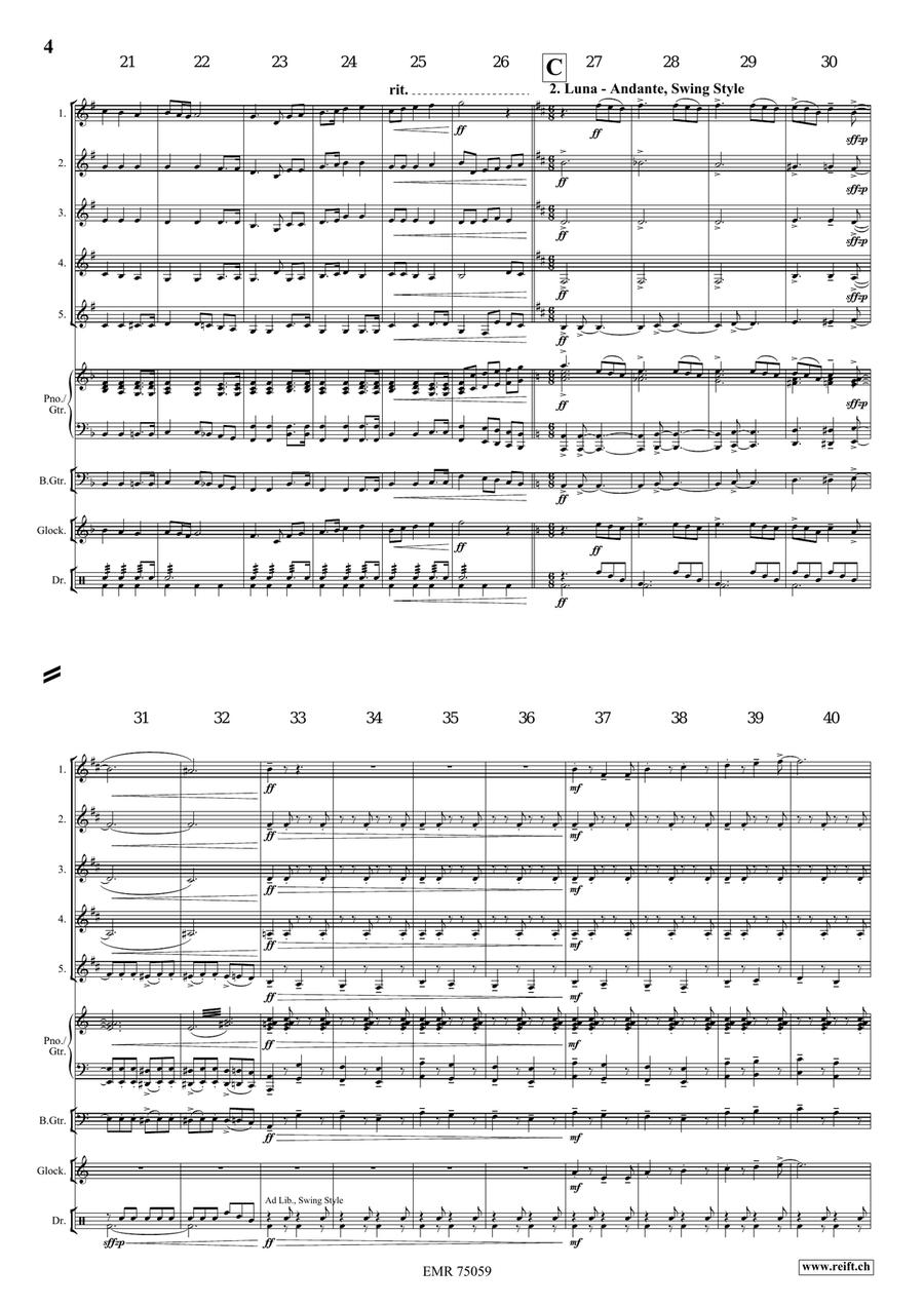 4 Little Cats by Bertrand Moren Cornet - Sheet Music page 5