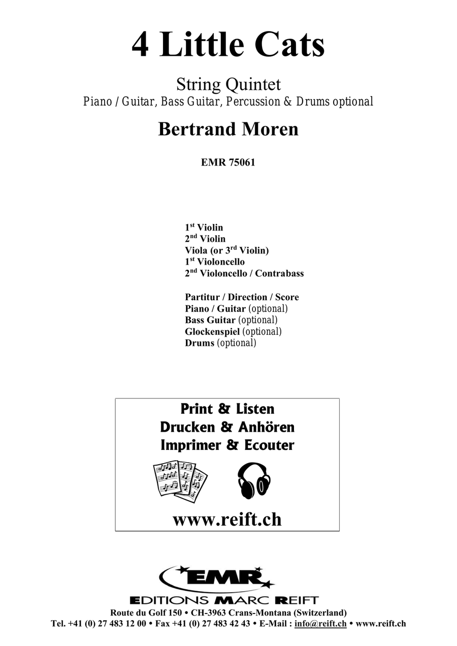 4 Little Cats 4 Little Cats String Quintet scores gallery preview page 2
