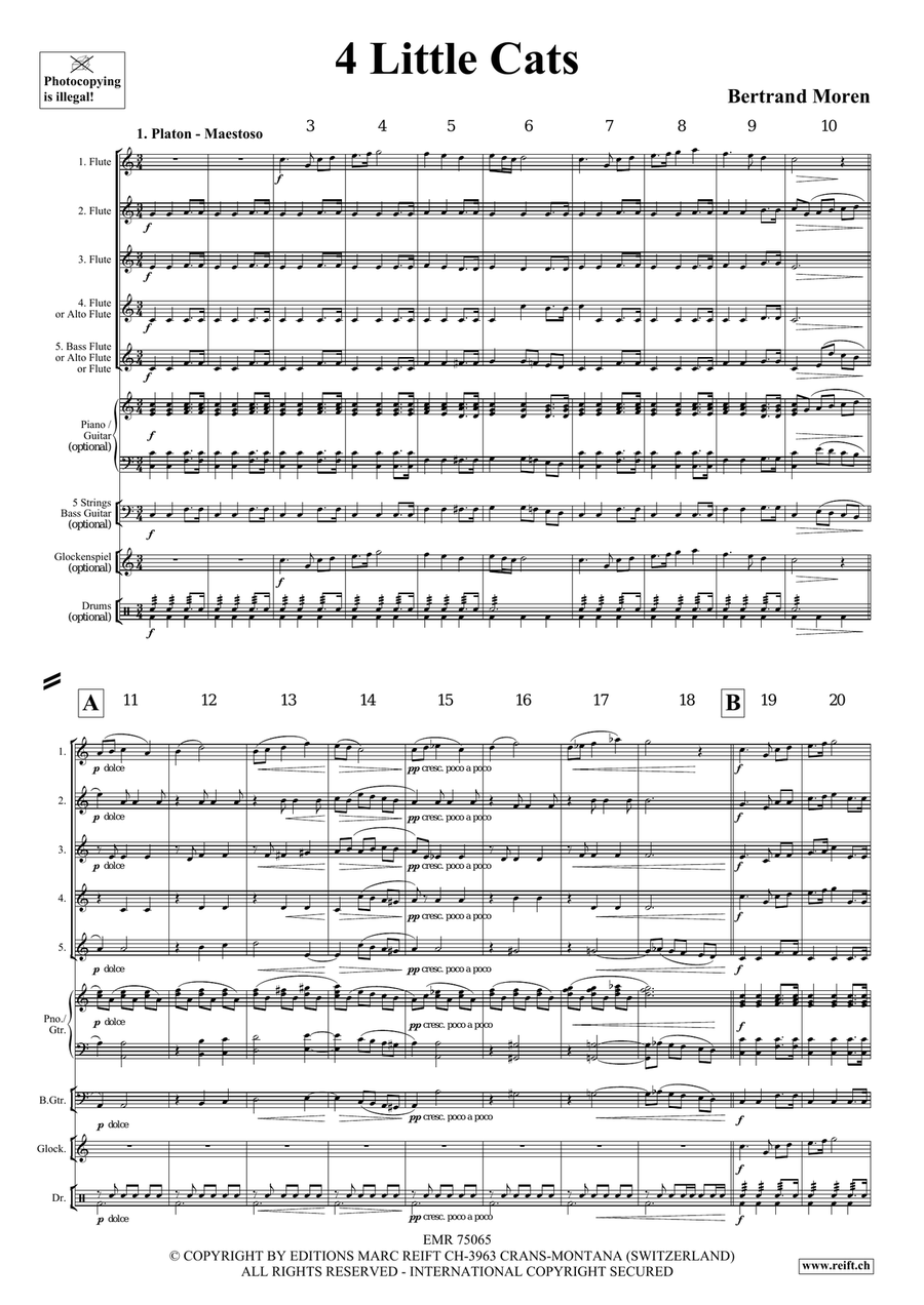 4 Little Cats 4 Little Cats Flute scores gallery preview page 4
