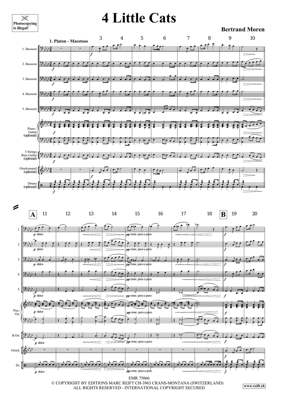 4 Little Cats 4 Little Cats Bassoon scores gallery preview page 4