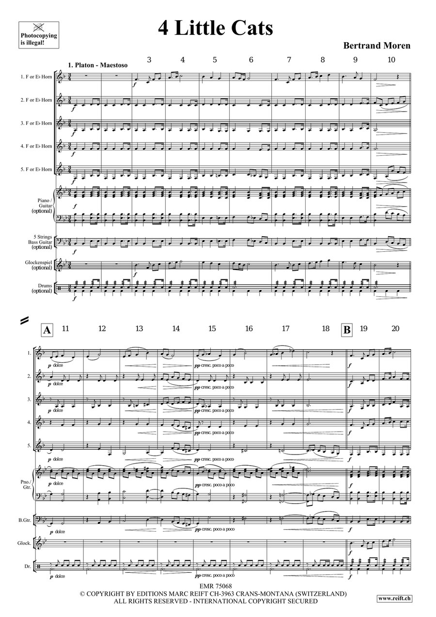 4 Little Cats 4 Little Cats Horn scores gallery preview page 4