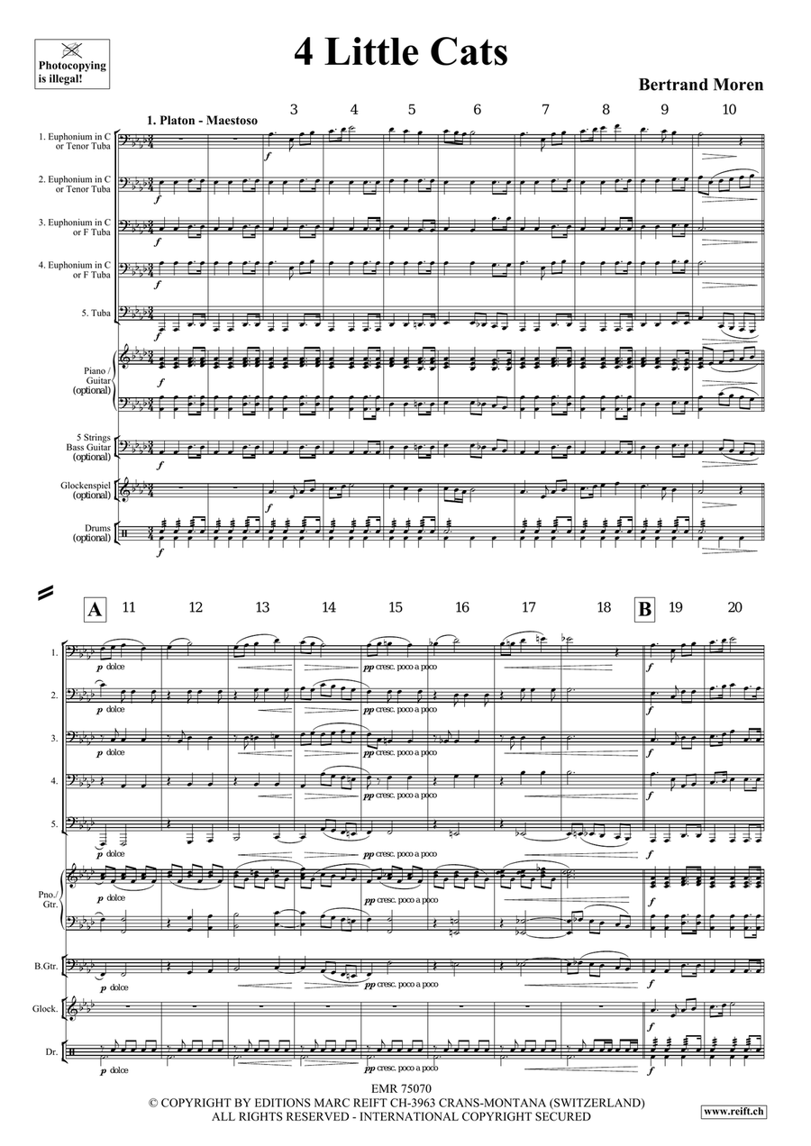 4 Little Cats 4 Little Cats Tuba scores gallery preview page 4