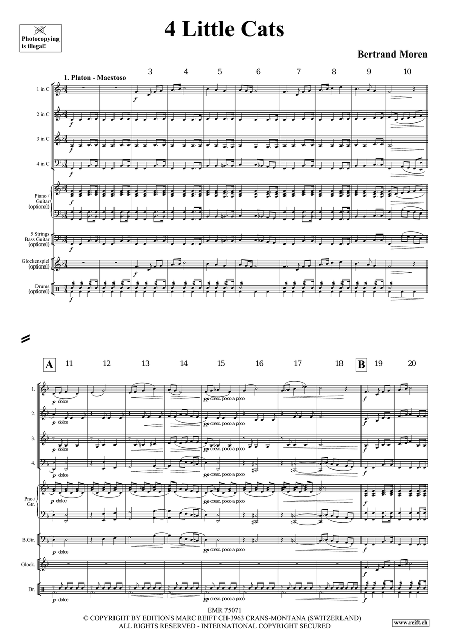 4 Little Cats 4 Little Cats Score scores gallery preview page 4