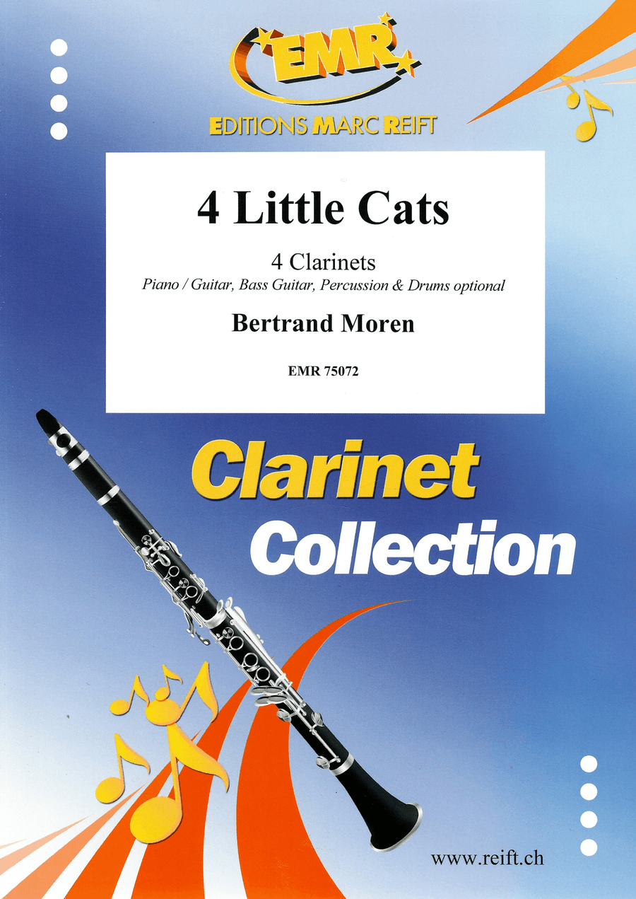4 Little Cats 4 Little Cats Clarinet Quartet scores gallery preview page 1